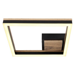 Luminosa Lighting Luminosa Beatrix Integrated Led Semi Flush Ceiling Light Matt Black Square Led 3000K - thumbnail 3