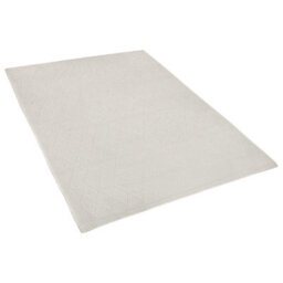 Beliani Off White Wool And Viscose Area Rug 80 X 150 Cm Hand-Woven - thumbnail 5