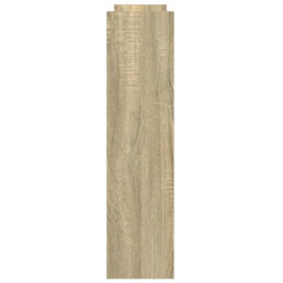 Walplus Narrow Storage Trolley 4 Tier Sonoma Oak Engineered Wood - thumbnail 5