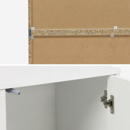 Sweeek - Shelf Modular Bookcase With White Wood Decor 3 Elements 2 Doors 5 Shelves W 70 X D 35 X H 210Cm - Kompo - thumbnail 5