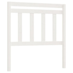Berkfield Bed Headboard White 106X4X100 Cm Solid Wood Pine - thumbnail 2