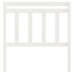 Berkfield Bed Headboard White 106X4X100 Cm Solid Wood Pine - thumbnail 3