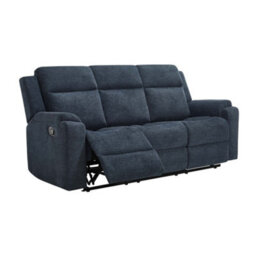 More4Homes Orka 2+3 Seater Fabric Manual Recliner Sofa Set Blue - thumbnail 3