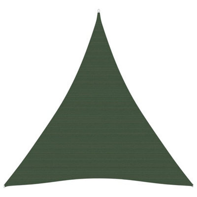 Berkfield Sunshade Sail 160 G/m2 Dark Green 5X6X6 M Hdpe - image 1