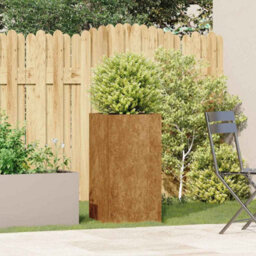 Berkfield Planter Rusty 40X40X80 Cm Weathering Steel - thumbnail 3