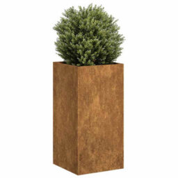 Berkfield Planter Rusty 40X40X80 Cm Weathering Steel