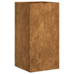 Berkfield Planter Rusty 40X40X80 Cm Weathering Steel - thumbnail 2