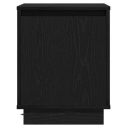 Berkfield Modern Bedside Cabinet With Led Lights Black 39X34,5X50 Cm - thumbnail 6