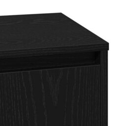 Berkfield Modern Bedside Cabinet With Led Lights Black 39X34,5X50 Cm - thumbnail 9
