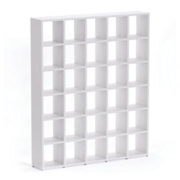 RB UK Boon 30 Cube Shelving Unit Eco-Friendly Bookcase Freestanding Heavy Duty Oak, Made In Austria (H)2180mm (W)1810mm (D)330mm