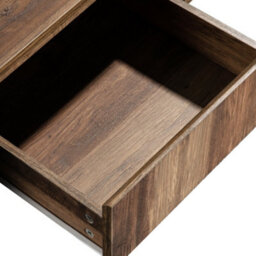 Btm Wood Grain Coffee Table With Handleless Drawer & Dual Storage Compartments, Multi-Side Storage, For Office & Living Room - thumbnail 8
