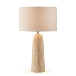 Furniturebox Uk Teresia Travertine Stone Table Lamp - thumbnail 5