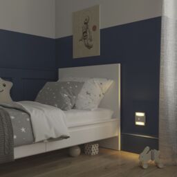 GoodHome Jolliet White Contemporary Integrated Led Night Light - thumbnail 2