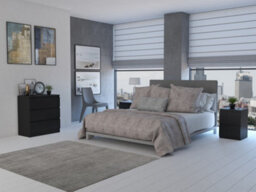 M3 Malwa Chest Of Drawers Black - thumbnail 4