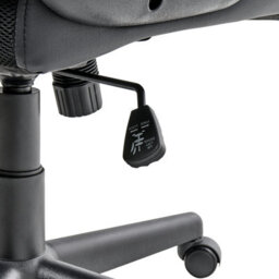 Wyld And Coco Executive Office Chair Black Faux Leather Swivel, Adjustable Height And Armrests For Home Office - thumbnail 9