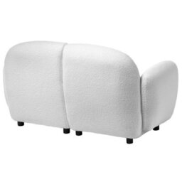 Beliani Sofa 2 Seater Jule Boucle Off-White - thumbnail 6