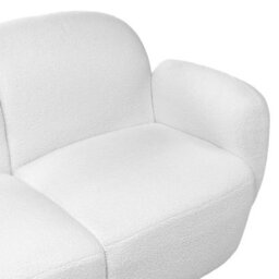 Beliani Sofa 2 Seater Jule Boucle Off-White - thumbnail 8
