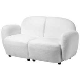 Beliani Sofa 2 Seater Jule Boucle Off-White - thumbnail 5