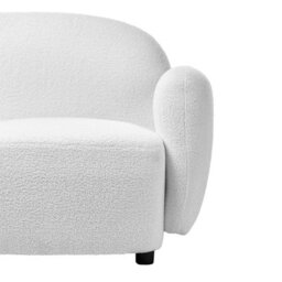 Beliani Sofa 2 Seater Jule Boucle Off-White - thumbnail 7