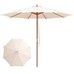 Costway 3M Patio Sunshade Umbrella 8-Rib Outdoor Table Market Umbrella - thumbnail 2