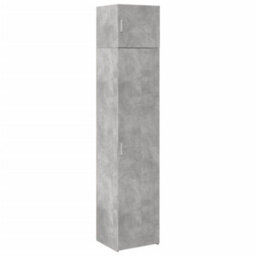 Berkfield Slim Storage Cabinet Concrete Grey 45X42.5X225 Cm Engineered Wood - thumbnail 2