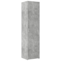 Berkfield Slim Storage Cabinet Concrete Grey 45X42.5X225 Cm Engineered Wood - thumbnail 6