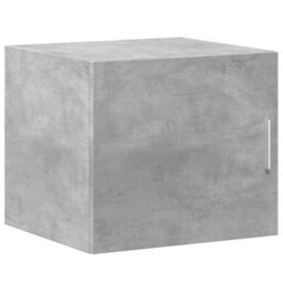 Berkfield Slim Storage Cabinet Concrete Grey 45X42.5X225 Cm Engineered Wood - thumbnail 5