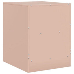 Berkfield Bedside Cabinet Pink 34.5X39X44 Cm Steel - thumbnail 9