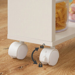 Kitchen Storage Trolley Rolling Cart 45X15X80Cm With Shelves - thumbnail 5