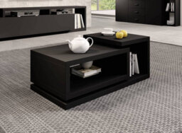 Arte Bota 97 Coffee Table In Black Matt - W1200mm H470mm D600mm, Stylish And Functional - thumbnail 3