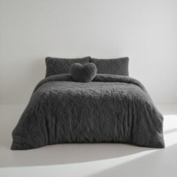 Super Fluffy Duvet Cover Ultra Soft, Cloud-Like Comfort Snug Sleep Grey - thumbnail 2