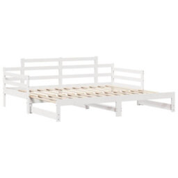 Berkfield Daybed With Trundle And Drawers Without Mattress White 90X200 Cm - thumbnail 5