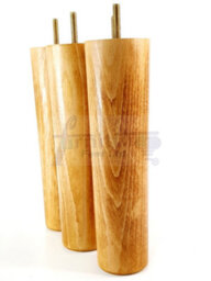 L&F Turned Wood Legs Oak Wash 230mm High Set Of 4 Replacement Furniture Bun Feet Settee Chairs Sofas Footstools M10 Pkc148 - thumbnail 6