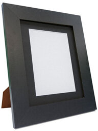 Frames By Post Metro Black Frame With Black Mount For Image Size 7 X 5 Inch - thumbnail 5