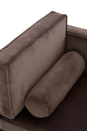 Orsina Velvet Upholstered Grey Velvet And Left Arm Chaise Lounge, Luxirous Chaise Lounge, Slim Chaise For Relaxing - thumbnail 6