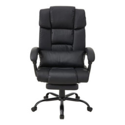 Living And Home Swivel & Height Adjustable Black Office Chair With High Back - thumbnail 2