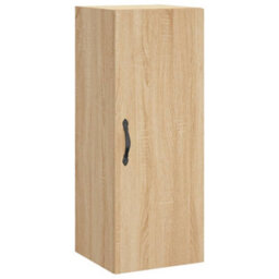 Berkfield Highboard Sonoma Oak 34.5X34X180 Cm Engineered Wood - thumbnail 5