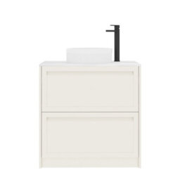 Royal Bathrooms Royal Bathroom Elmore 800mm Classic White Freestanding Countertop Bathroom Vanity Unit 2 Drawer With Round Basin - thumbnail 7