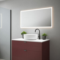 Bubly Bathrooms Saturn 1 Tunable Led Illuminated Bathroom Mirror - 1150X600mm, Dimmable, Ip44, With Demister