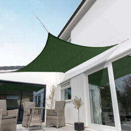 Kookaburra 3.6M Square Waterproof Green Garden Patio Sun Shade Sail Canopy 98% Uv Block With Free Rope - thumbnail 2