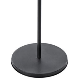 Wyld And Coco Freestanding Coat Rack Black Steel 130Cm With Curved Fir Wood Hanger And 3 Main Hooks, 2 Extra Hooks - thumbnail 7