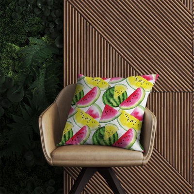 Warren Reed Designer Colourful Melon Pattern Outdoor Cushion 60Cm X 60Cm