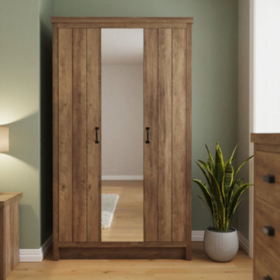 Boston 3 Door Mirrored Wardrobe - image 1