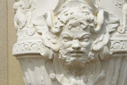 Giant Greek Design Stone Cast Vase With Column - thumbnail 8