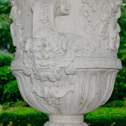Giant Greek Design Stone Cast Vase With Column - thumbnail 5