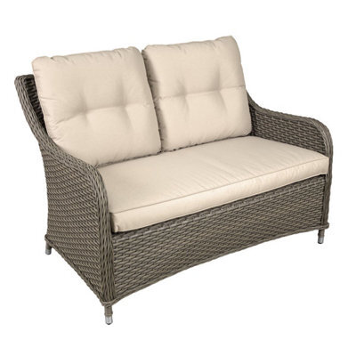 Sealey Dg70 Dellonda Chester Rattan Wicker Outdoor 2-Seater Sofa - image 1