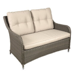 Sealey Dg70 Dellonda Chester Rattan Wicker Outdoor 2-Seater Sofa - thumbnail 1