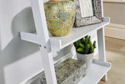 Modcraft 5-Tier White Ladder Shelf - Leaning Storage Bookcase - thumbnail 7