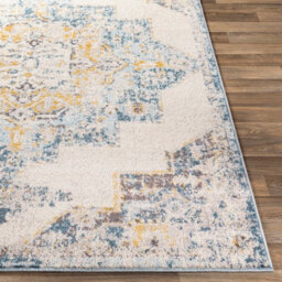 Livabliss Ankara Vintage Blue Beige Traditional Boho Living Room Rug 120 X 170 Cm Easy Care, Non Shedding - thumbnail 5