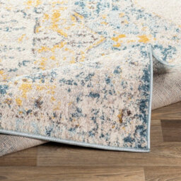 Livabliss Ankara Vintage Blue Beige Traditional Boho Living Room Rug 120 X 170 Cm Easy Care, Non Shedding - thumbnail 4
